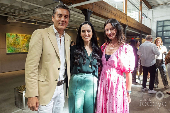 Representative Fabian Basabe, Michelle Azout, & Martina Basabe