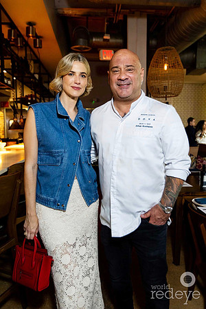 Suzanne Perez Bernal & Chef Erhan Kostopen