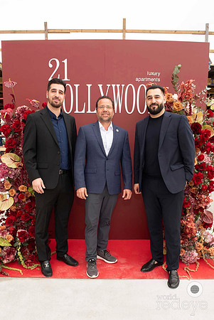 Armand Shahbazyan, Mayor Josh Levy, & Gevorg Shahbazyan