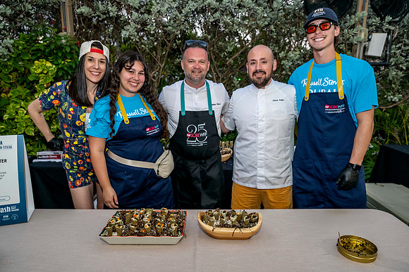 Jessica Hawkes, Elise Mora, Chef Robert Sisca, Chef Edson Rojas, Chrys Roscoe