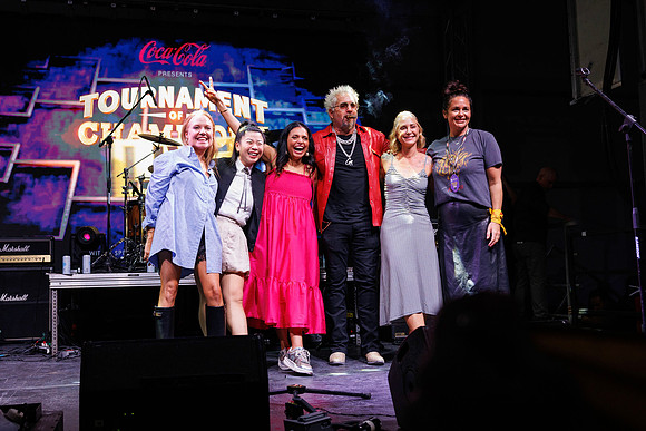 Chef Tiffani Faison, Chef Mei Lin, Chef Maneet Chauhan, Chef Guy Fieri, Chef Brooke Williamson & Chef Antonia Lofaso
