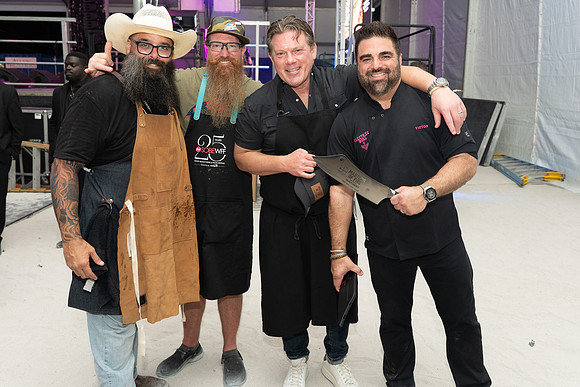 Chef Ray Esperon, Tyler Florence & Victor Albisu