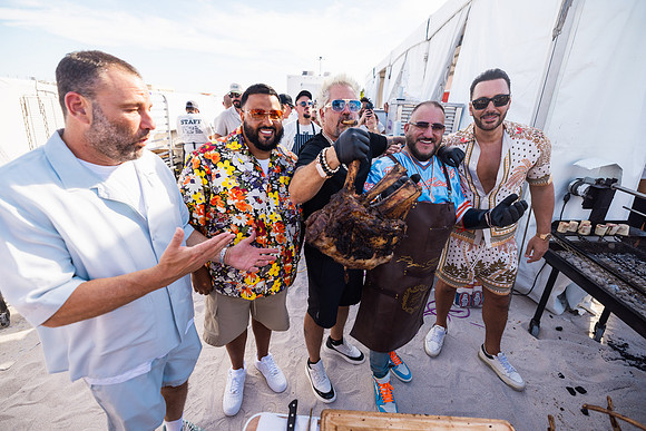 David Grutman, DJ Khaled, Guy Fieri, David Einhorn, & Cedric Gervais2