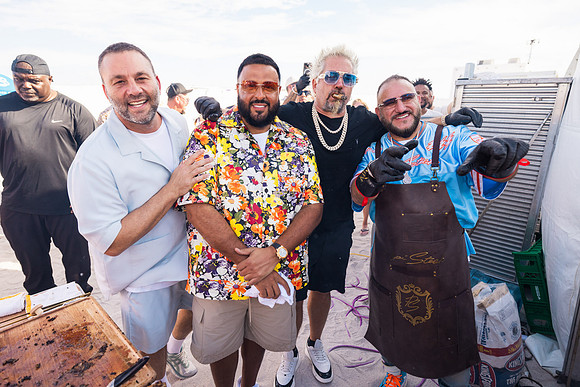 David Grutman, DJ Khaled, Guy Fieri, & David Einhorn2