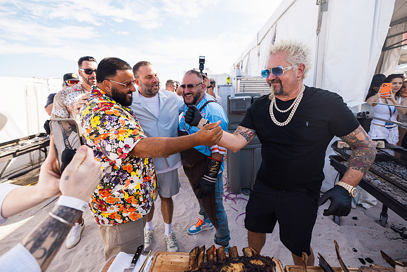 Cedric Gervais, DJ Khaled, David Grutman, David Einhorn, & Guy Fieri