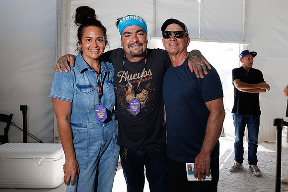 Chef Antonia Lofaso, Chef Aaron Sánchez & Devin Padgett