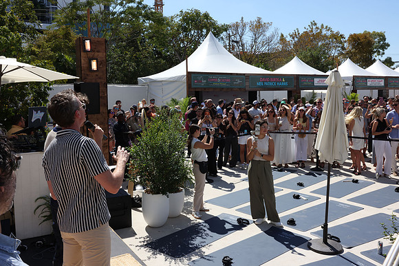 Neil Patrick Harris & David Burtka speaking68