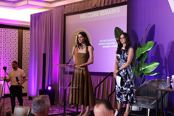Sophia Kanavos & Dayssi Olarte de Kanaovs speaking5