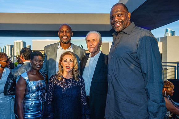 Tina Brown, Alonzo Mourning, Cris Rodstrom, Pat Riley, & Patrick Ewing