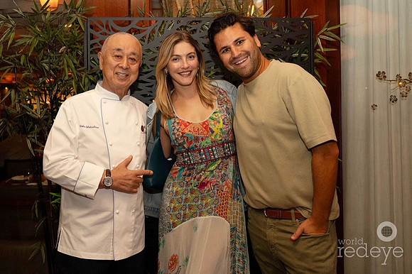 Chef Nobu Matsuhisa, Morgan Adams & Jason Smith