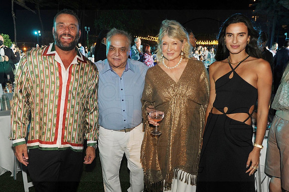David Grutman, Lee Brian Schrager, Martha Stewart, & Isabel Rangel Grutman