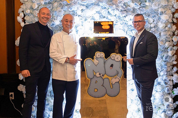 Nikolay Hotze, Chef Nobu Matsuhisa & Daniel Rivera