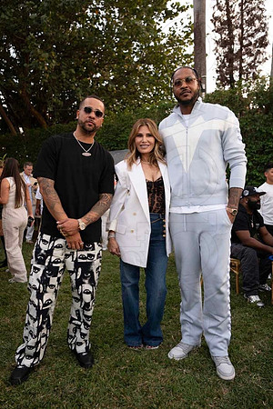 Christian Vazquez, Loren Ridinger & Carmelo Anthony