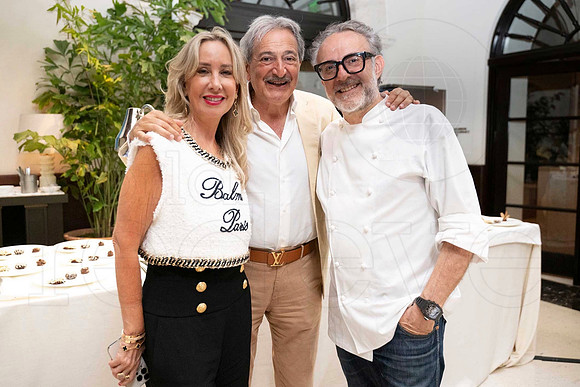 Claudia Evans, Greg Evans, & Massimo Bottura