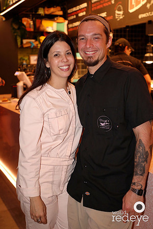 Emely Jimenez & Chef Michael Beltran