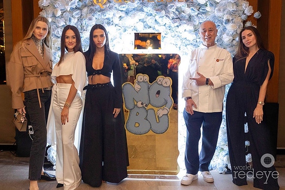 Kat Niko, Isabella Vega, Dabalkina Bejarano, Chef Nobu Matsuhisa & Maria del Mar Ospina