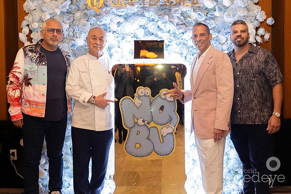 Michael Keriakos, Chef Nobu Matsuhisa, Medhat Ibrahim & Pete Girgis