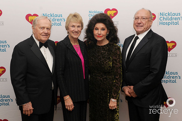Jack Nicklaus, Barbara Nicklaus, Christine Lynn, & Larry de George