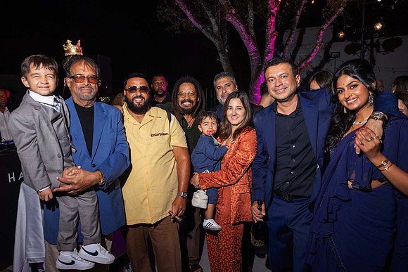 Bob Hotchandani, DJ Khaled, Rohan Marley, Sunjay, Kara, & Kamal Hotchandani, & Shreya Arun