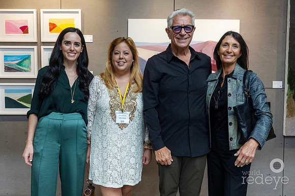 Michelle Azout, Ariel Penzer, & Commissioner Gustavo Blachman & Marina Blachman