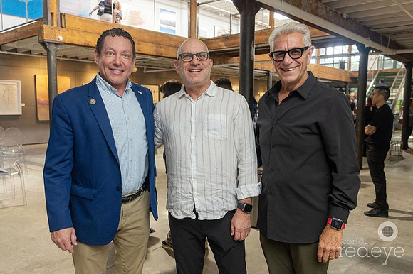 Mayor Howard Weinberg, Rick Schermer, & Commissioner Gustavo Blachman