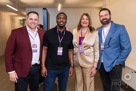 Javi Borges, Jonathan Vilma, Madeline Pumariega, & Jose Felix Diaz