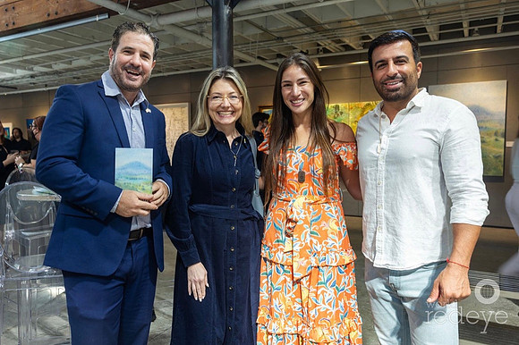Brent Latham, Mayor Larisa Svechin, Deedee Bitran, & Roni Mova